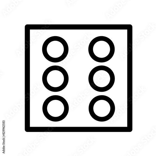 Dice Number Vector Illustration