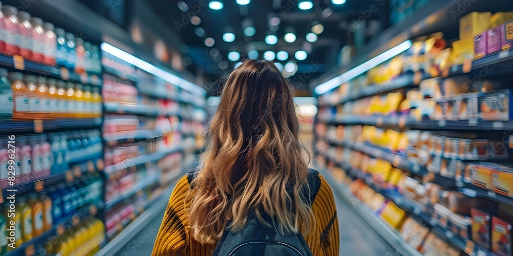 Fototapeta premium Big data improves personalized online retail shopping experiences for customers. Concept Big Data, Online Retail, Personalization, Customer Experience, Shopping