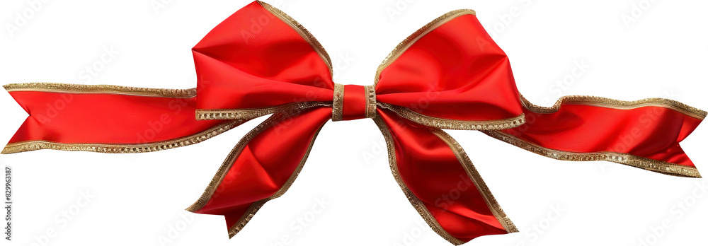 Red bow isolated on transparent background. PNG Red bow isolated on transparent background. PNG
