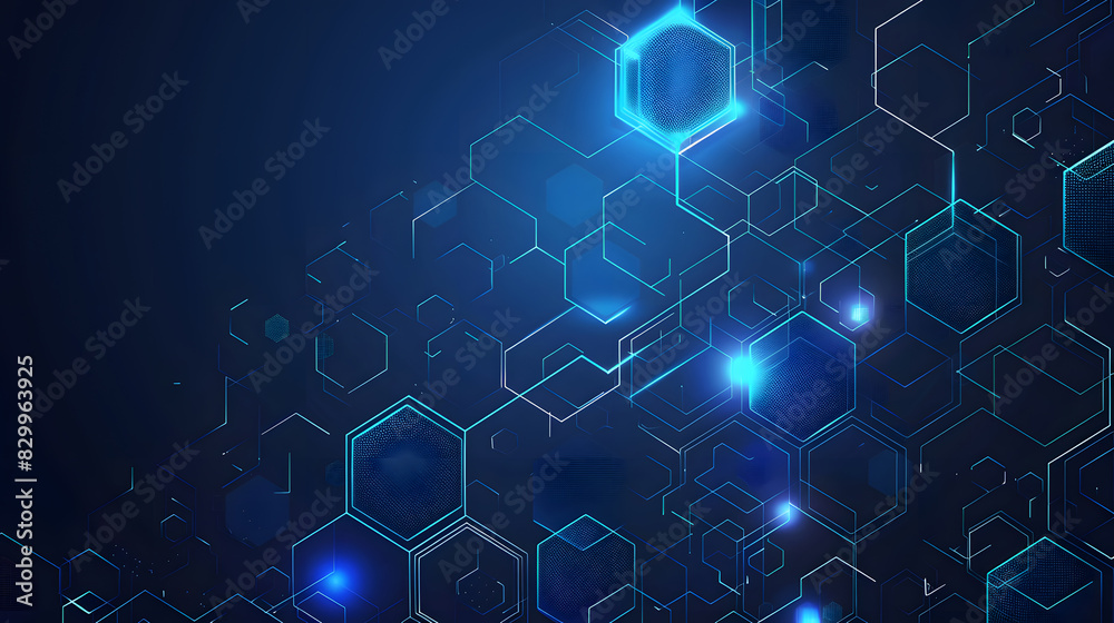 hexagon concept design abstract technology background vector. Generative AI. hexagon concept design abstract technology background vector. Generative AI.