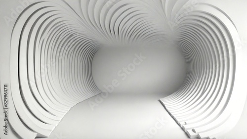 Fototapeta Naklejka Na Ścianę i Meble -  abstract 3d tunnel