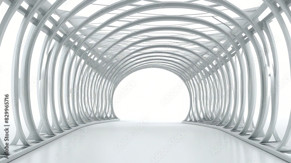 Naklejka premium light tunnel in the tunnel