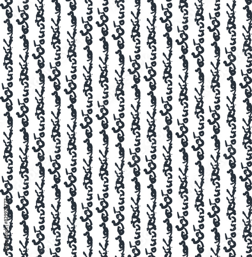 The vertical patterns are a bit reminiscent of ancient writing or hieroglyphics.