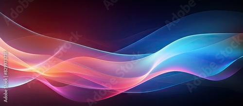 Colorful gradient background with abstract light elements Perfect for a copy space image