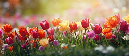 The garden is filled with v...