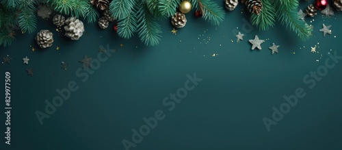 Festive Christmas border wi...