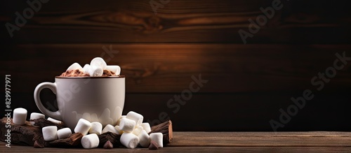 A hot winter drink with coc...