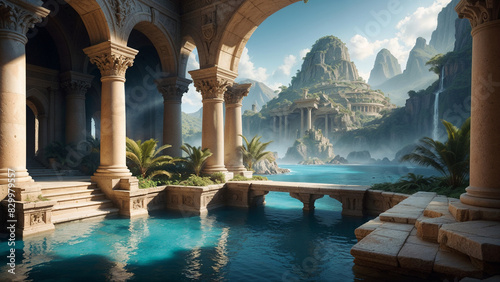 Atlantis  myth  civilization.