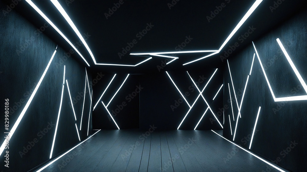 Obraz premium pedestrian bridge in night