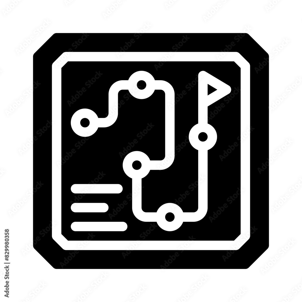roadmap glyph icon roadmap glyph icon