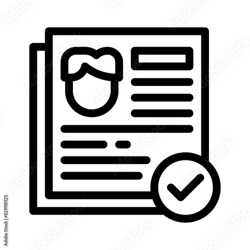 curriculum line icon