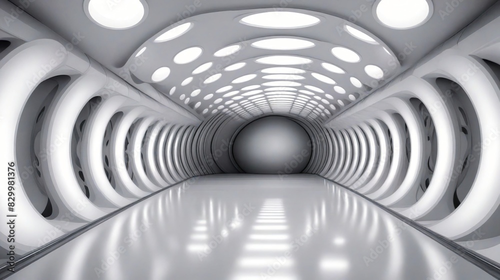 Naklejka premium abstract 3d tunnel