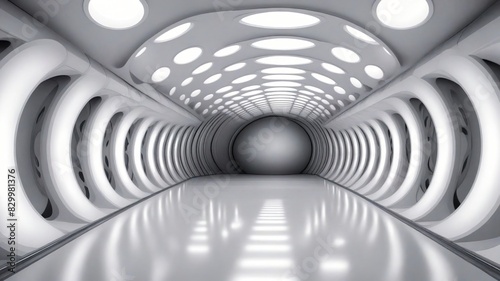 Fototapeta Naklejka Na Ścianę i Meble -  abstract 3d tunnel