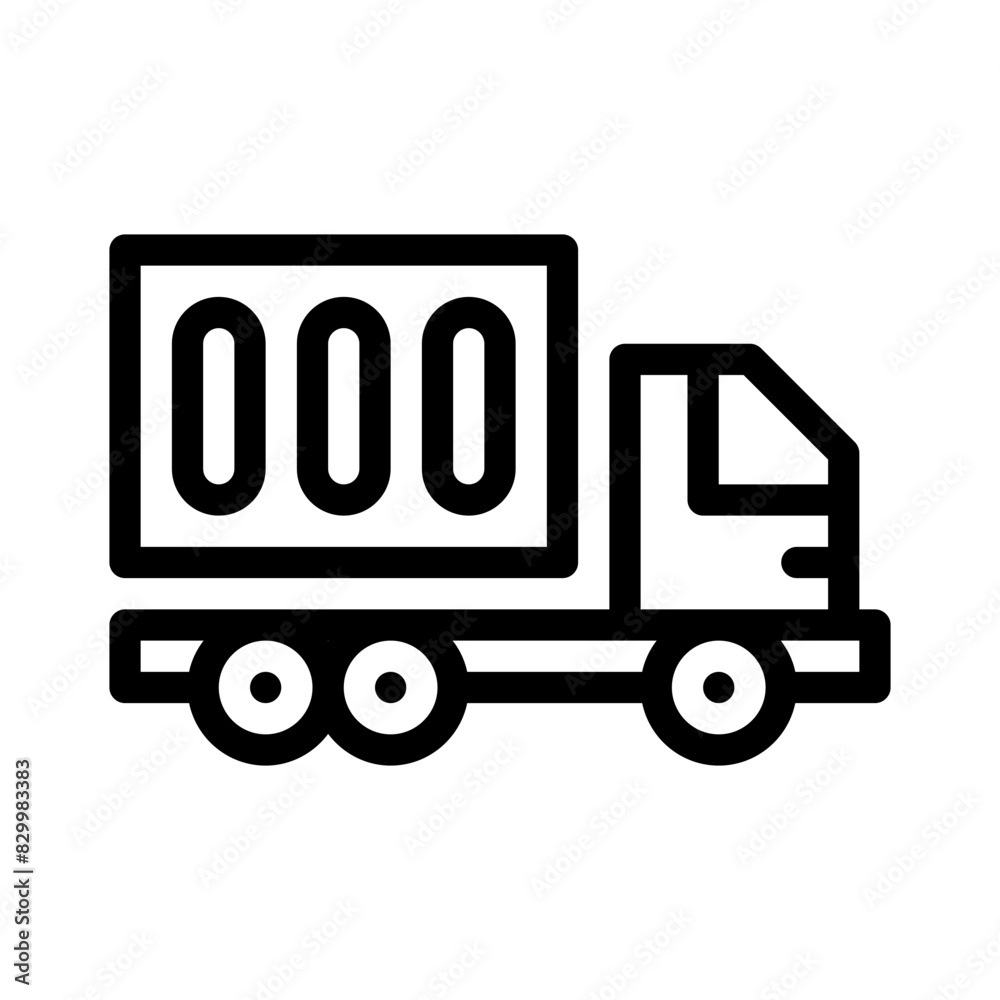 delivery truck line icon delivery truck line icon