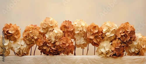 Natural dried hydrangeas wi...