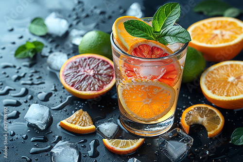 Refreshing citrus cocktail with orange, lime, and mint. Perfect for summer!