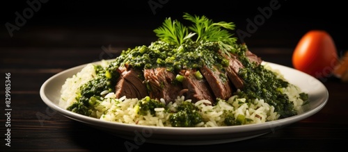 A main dish portion of wild...