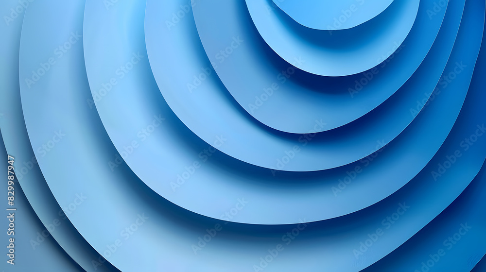Paper layer circle blue abstract background. Curves and lines use for banner, cover, poster, wallpaper, design with space for text. Generative AI. Paper layer circle blue abstract background. Curves and lines use for banner, cover, poster, wallpaper, design with space for text. Generative AI.