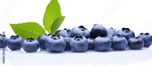 Closeup of fresh blueberrie...