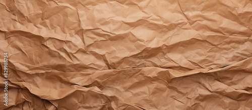 Image of a crumpled brown p...