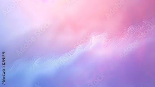 Pastel tone purple pink blue gradient defocused abstract photo smooth lines pantone color background. Generative AI.