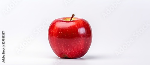 An isolated red apple with ...