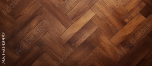 A copy space image of a beautiful texture featuring brown wooden parquet