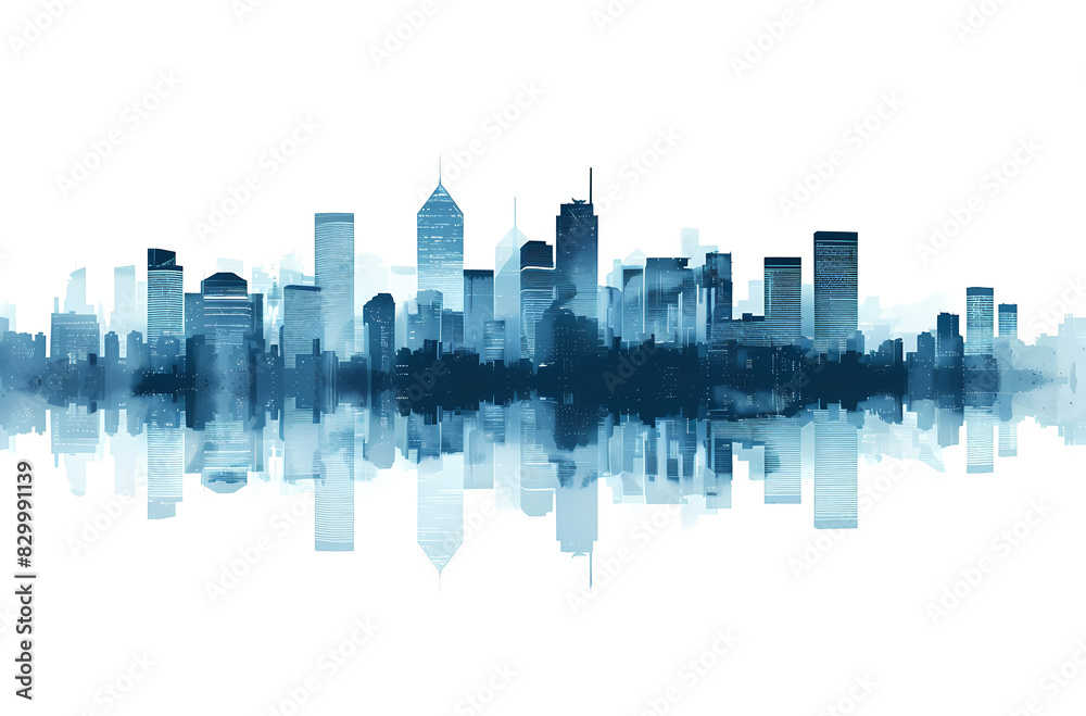 Fototapeta premium abstract city skyline