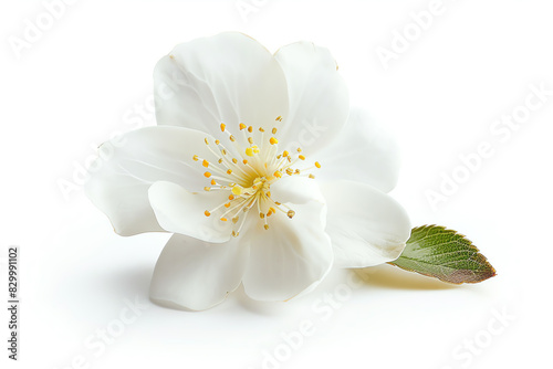 Champaca, single bloom, isolated on white background photo