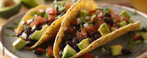 Delicious Vegan Taco with N...