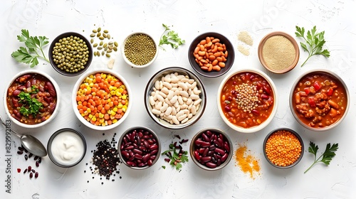 Arrangement of Bean Chili Recipe Ingredients and Their Health Benefits