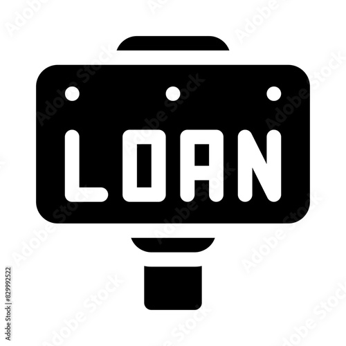 loan glyph icon