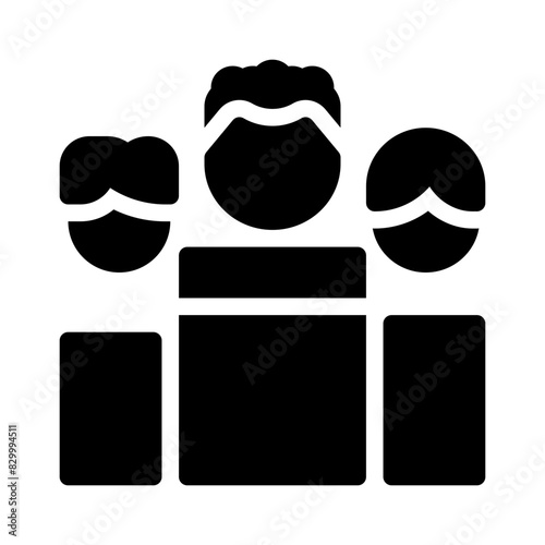 podium glyph icon