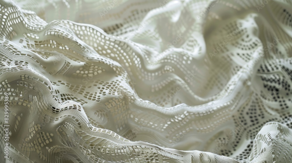 Textile creates a pattern across the entire surface Textile creates a pattern across the entire surface
