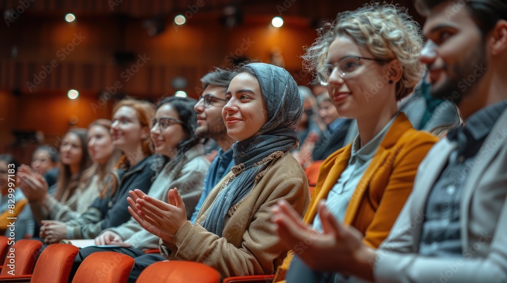 Target growth, finance team and diversity of business group clapping for support and happiness. Company success. Generative AI Target growth, finance team and diversity of business group clapping for support and happiness. Company success. Generative AI