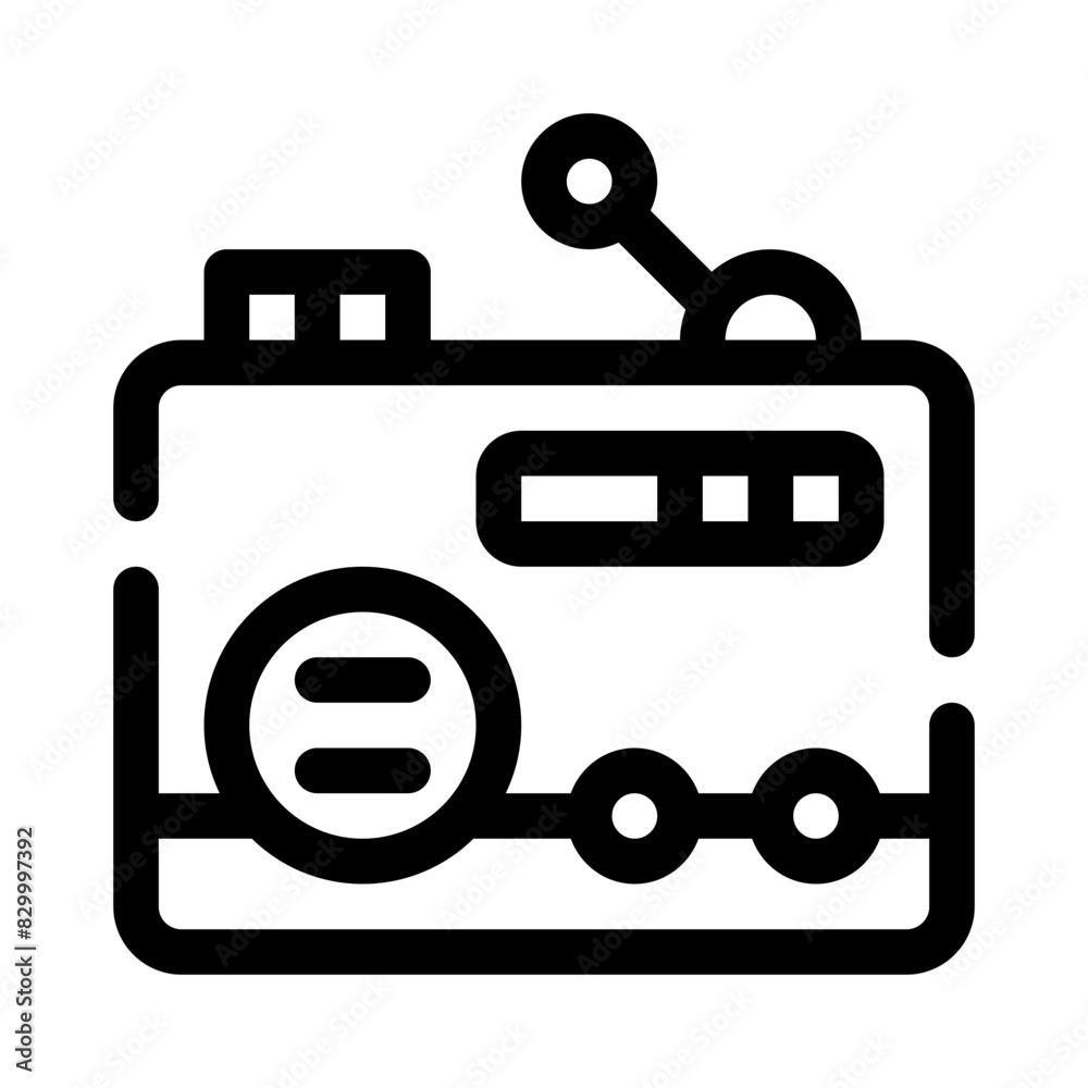 radio line icon radio line icon