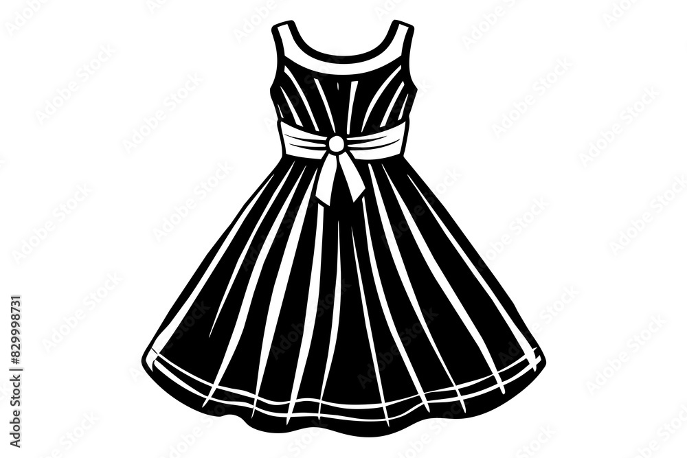 sundress dress vector silhouette illustration sundress dress vector silhouette illustration