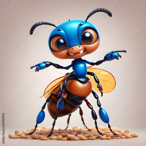 Cute Ant 3D Model photo