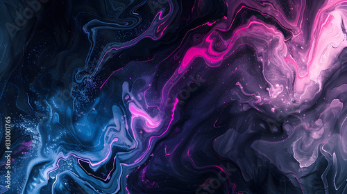 Swirly abstract liquid background. Generative AI.