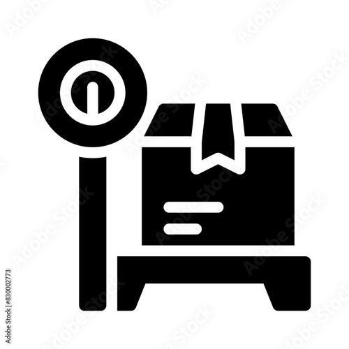 weighing glyph icon