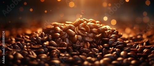 50 with glowing magical coffee beans, fantasy style, illustration, enchanting atmosphere 8K , high-resolution, ultra HD,up32K HD
