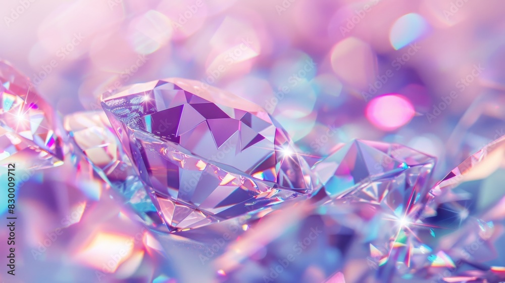 Iridescent texture, geometric crystal background, liquid 3D render, Iridescent holographic diamonds Iridescent texture, geometric crystal background, liquid 3D render, Iridescent holographic diamonds