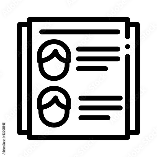 candidates line icon