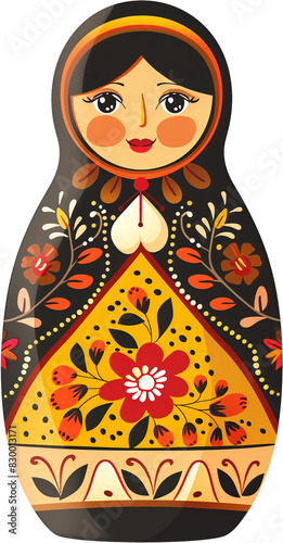 Nested Delight: A Simple Cartoon Matryoshka