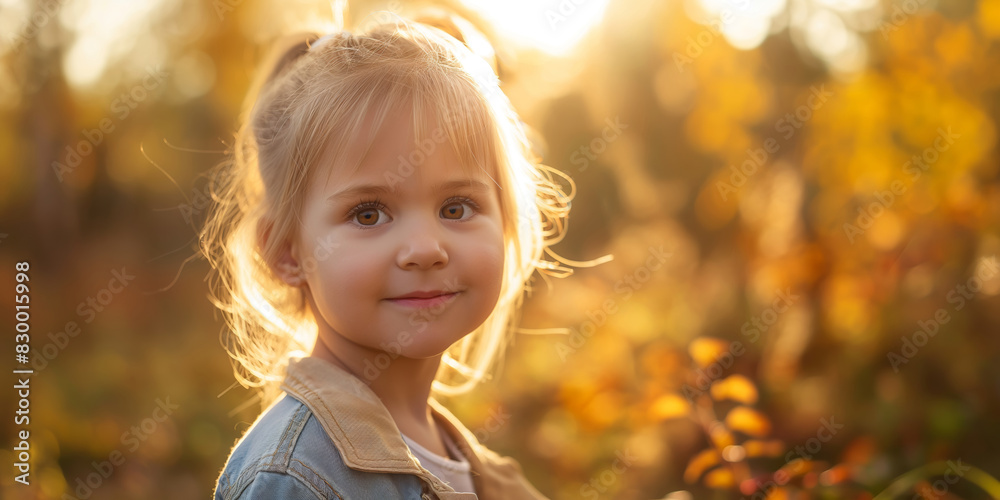 Portrait of a young girl looking thoughtfully into the distance during a beautiful sunset Portrait of a young girl looking thoughtfully into the distance during a beautiful sunset