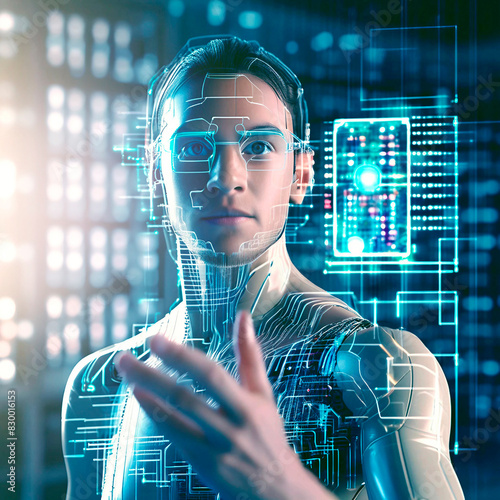 Ai artificial intelligence data science information technology concept 