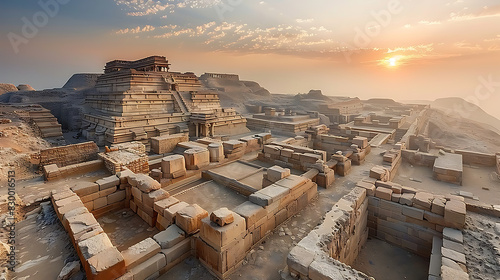 breathtaking image of Mohenjodaro archaeological site ancient ruin wellplanned street dating back Indus Valley Civilization UNESCO World Heritage site one of world's earliest urban center offer glimps