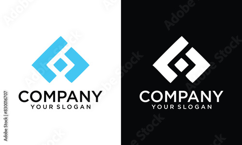 Creative Cubic Logo with letters C and B