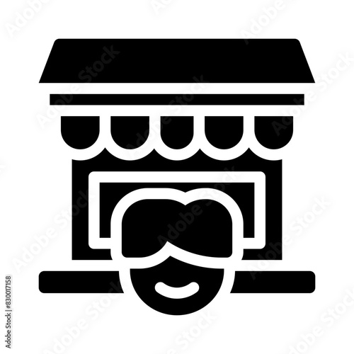 retailer glyph icon