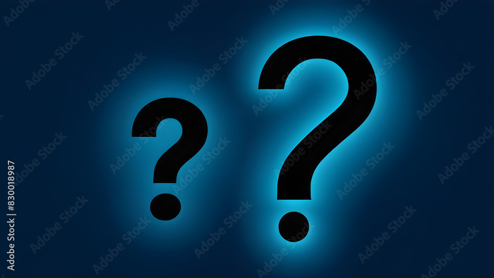 Big question mark, ai generated Big question mark, ai generated